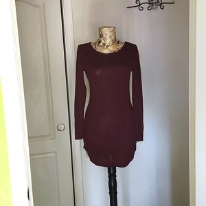 Body contour sweater dress